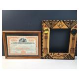 Illinois Terminal Railroad stock & wood frame