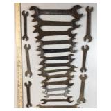 rustic open ended wrenches