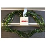 Himalayan 42ï¿½ Japanese forest green bead necklace
