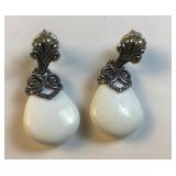 Carolyn Pollack sterling silver and white agate