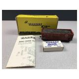 red Pennsylvania hopper with coal load