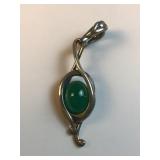 Carolyn Pollack sterling silver and green stone