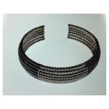 QVC sterling silver multi colored bead bracelet