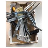 Shelf brackets and large hinges