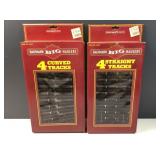 O Guage Bachman 4 curved & 4 Straight track pcs