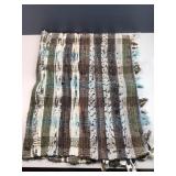 Vintage area rag rug 16 x 28