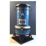 Antique Blue Enamel Kerosene Parlor heater