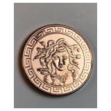 Medusa design 1 oz .999 copper round