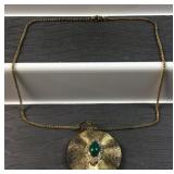 Rarities sterling silver 14k gold plated green