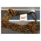 Himalayan autumn gold glass bead necklace