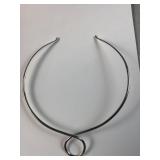 Jay king Minimalistic sterling silver torque