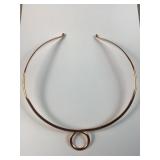 Jay king Minimalistic copper torque necklace