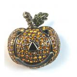 Heidi Daus pumpkin pin with original box