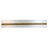 Antique 3 sided 44' yard stick