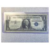 US silver certificate star note  1957 A