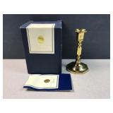 Carolins Brass solid brass candle w original box