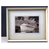 framed in 1951 cruise ship immage