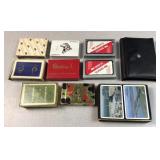 decks of advertising playing cards