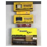(3) HO guage model railroad cars