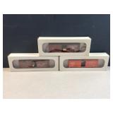 (3) HO guage model railroad cars
