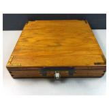 Custom wood photo slide storage box