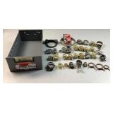 metal drawer & hose clamps