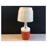 vintage battery powered camping lamp