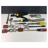 Lock out tag out clock clasp and hand tools