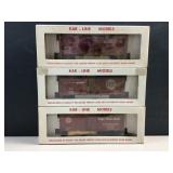(3) HO guage model railroad cars