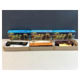 (3) HO guage model railroad cars