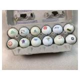 (12)  Logo collectible golf balls