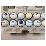 (12)  Logo collectible golf balls