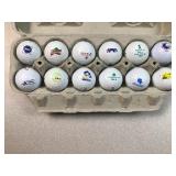 (12)  Logo collectible golf balls