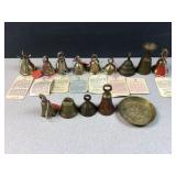 Solid brass bells and other objects