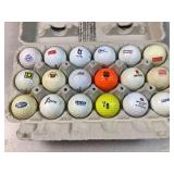 (18)  Logo collectible golf balls