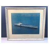 SS American Astronaut on open water framed image
