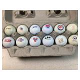 (12)  Logo collectible golf balls