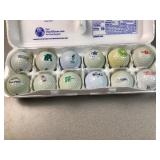 (12)  Logo collectible golf balls