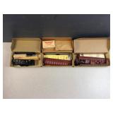 (3) HO guage model railroad cars