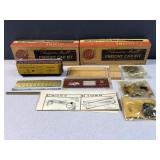 (2) vintage Globe brand HO model railroad car kits