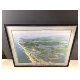 Alabama gulf coast framed print