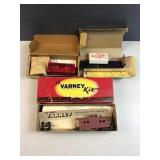 (3) HO guage model railroad cars
