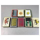 vintage advertising playing card decks