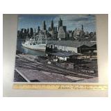 assembled / framed ship image puzzle
