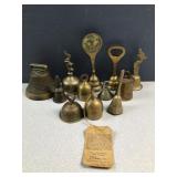 Solid brass bells and opther items