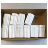 (10) 1 oz copper round plastic coin storage tubes