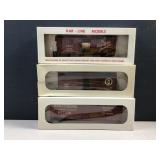 (3) HO guage model railroad cars