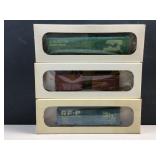 (3) HO guage model railroad cars