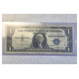 US silver certificate star note 1957 A