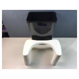 squatty potty & trash can